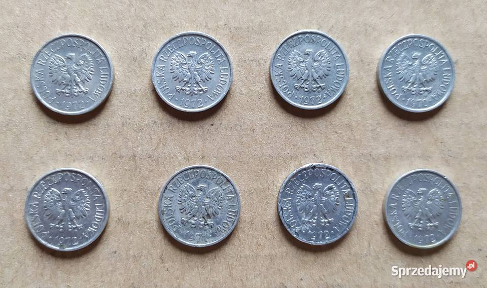 5 gr x 8 sztuk aluminium PRL 7072 OBIEGÓWKI PRL sprzedam