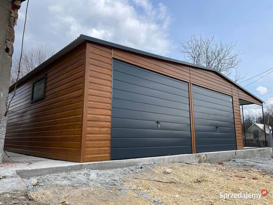 Garaż blaszany wiata Wzmocniony PROFILAMI Opole