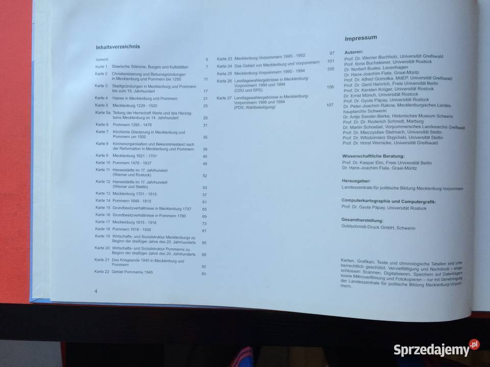 2225 Atlas Von Mecklenburg Und Pommern Szczecin sprzedam