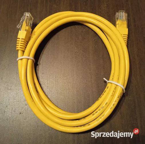 10x Kabel żółty Patch Cord RJ45 Cat 5e 15 metra mazowieckie Opacz-Kolonia