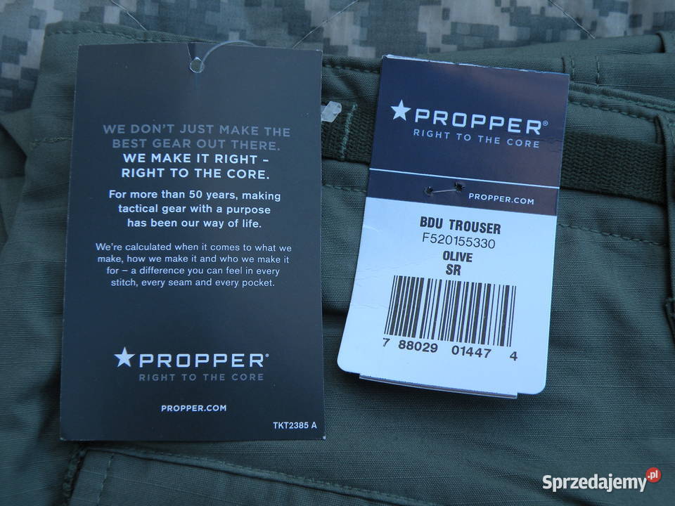 Spodnie BDU PROPPER olive ripstop small dolnośląskie Wrocław
