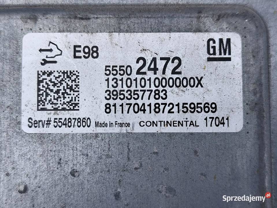 OPEL INSIGNIA A MOKKA ASTRA 16 CDTI KOMPUTER Przemęt