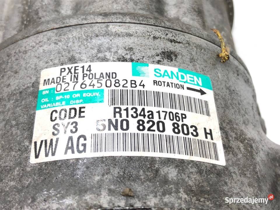 SPRĘŻARKA KLIMATYZACJI VW GOLF VI 5N0820803H 16 osobowe