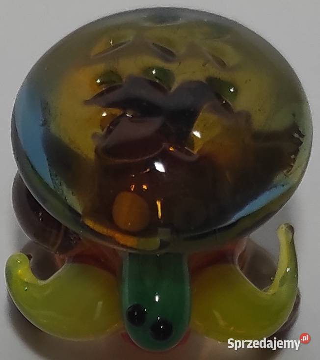 Szklany chłop wąsacz w berecie ze szkła kolorowy Warszawa