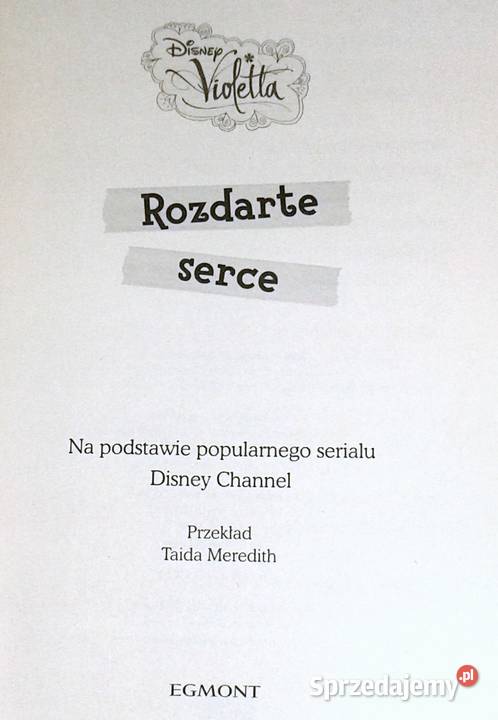 Disney Violetta Rozdarte serce Agnieszka Najder