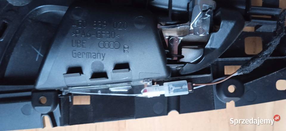 Klamki podświetlane ambientświatłowód audi Jasieniec