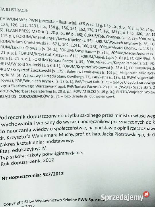 wiedza o społeczeństwie powtórka pwn Antykwariat