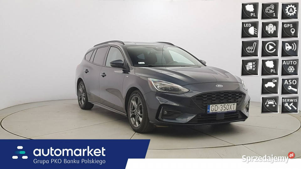 Ford Focus 10 EcoBoost mHEV STLine Z Polskiego wielofunkcyjna kierownica Warszawa