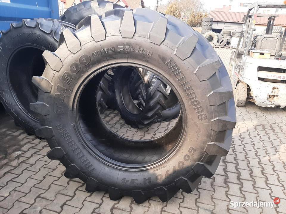 Opona używana rolnicza 60070R34 TRELLEBORG 3000 podlaskie Zaścianki sprzedam