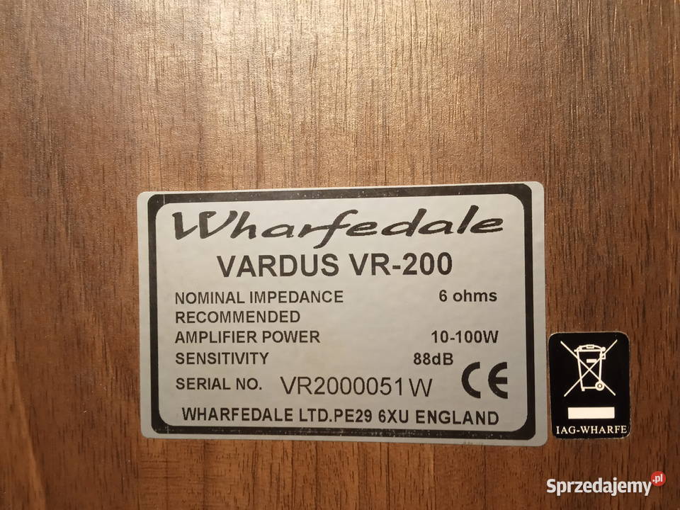 WHARFEDALE VARDUS VR200 wielkopolskie Poznań
