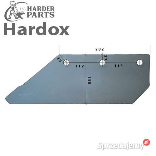 Lemiesz 300hektarów HARDOX 625037L części do Suwałki