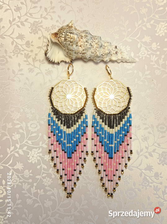 KOLCZYKI KORALIKOWE MANDALA Kolczyki Poznań