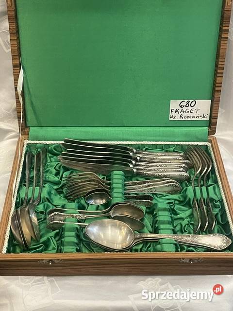 Zestaw zabytkowych sztućców platerowanych Fraget małopolskie Kraków