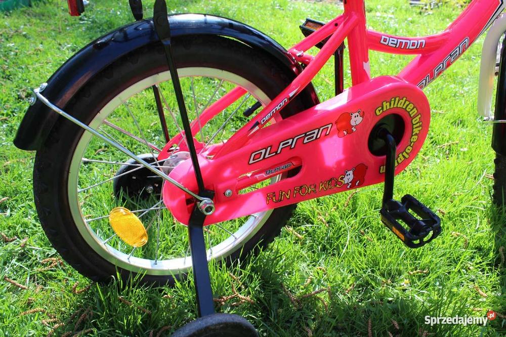 Rowerek dziewczynki z koszykiem OLPRAN 16 Demon śląskie Katowice