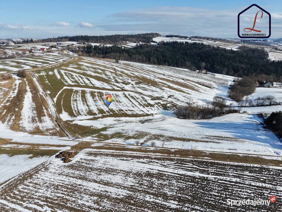 Działka rolna pow 3519 ar Klimkówka Librantowa 41zł/m2 małopolskie