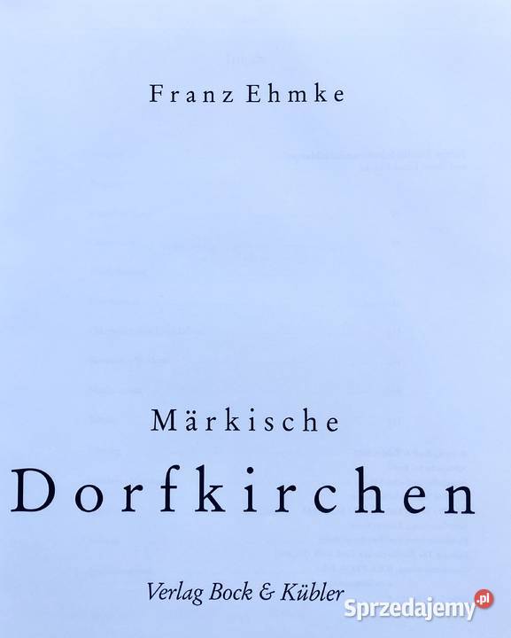 Album fotograficzny Mrkische Dorfkirchen Franz Poznań