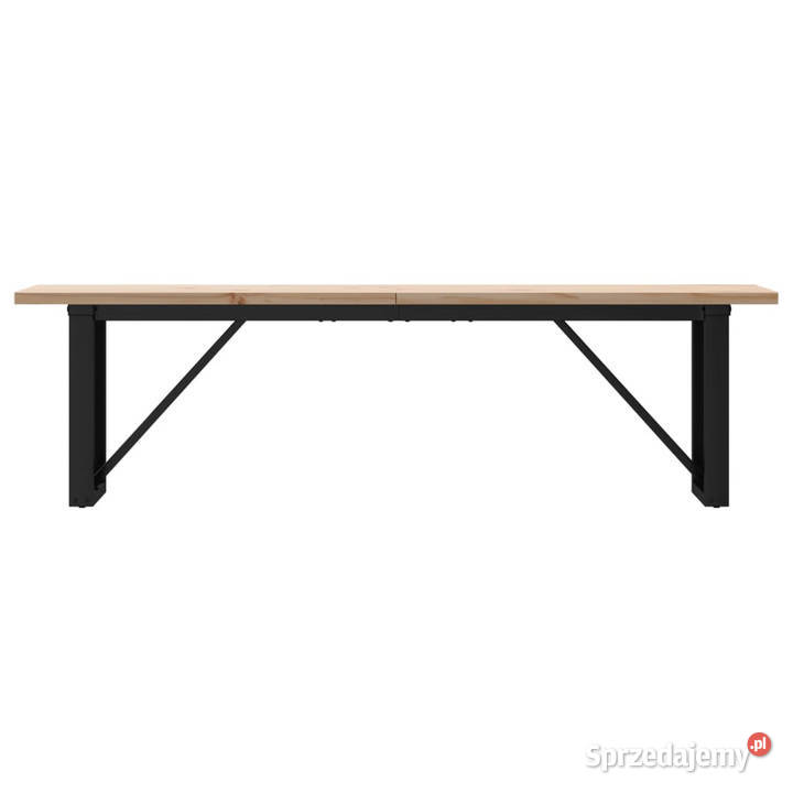 Stolik kawowy z czworokątnymi nogami 160x40x455 mazowieckie Warszawa
