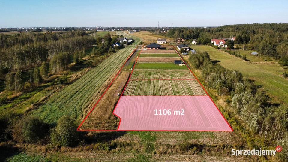 Działka budowlana 1106 m2 Skierniewice