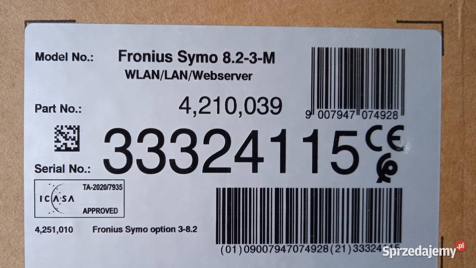 Fronius Symo 823 M 82 Kw falownik inwerter lubelskie Lublin