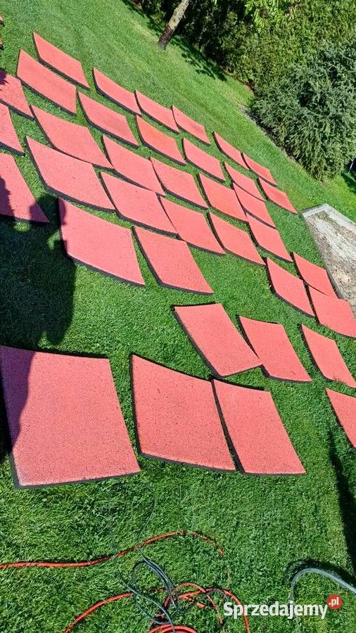 Płyty gumowe pod basen plac zabaw ogród grube sprzedam