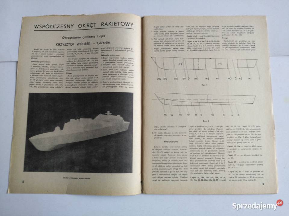 Mały Modelarz 121981 Współczesny Okręt Rakietowy Dąbrowa Górnicza