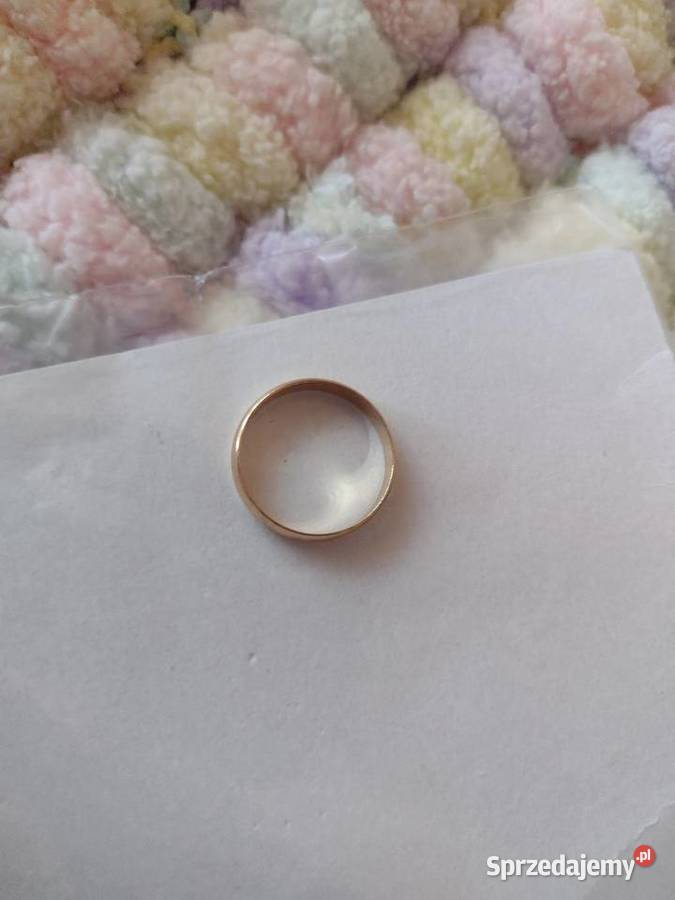 ASOS rozmiar 15 złota obrączka pierścionek NOWY Kraków