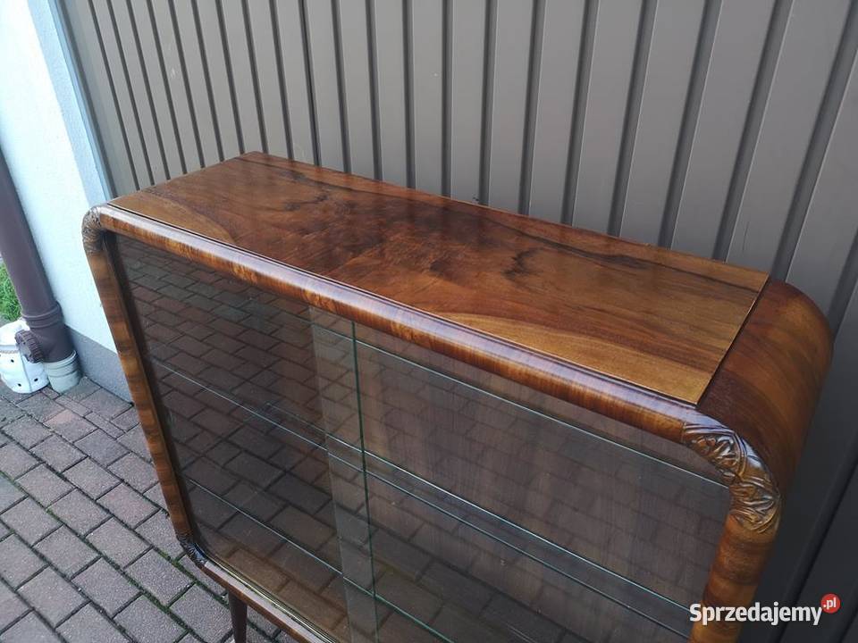 Witryna Biblioteka Serwantka ARTDECO Orzech Swarzędz sprzedam