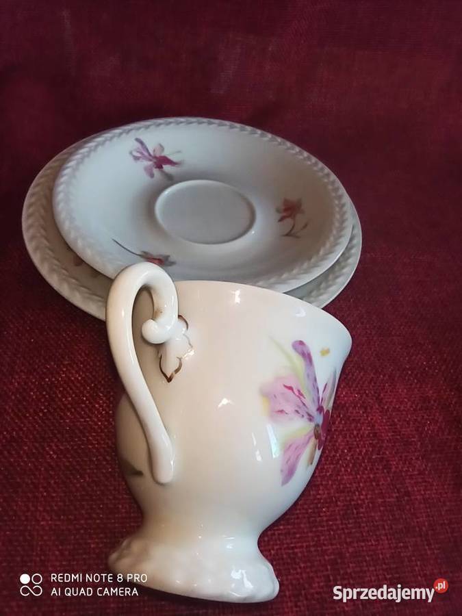 Filiżanka z talerzykiem deserowym CT 1928 r Gdańsk