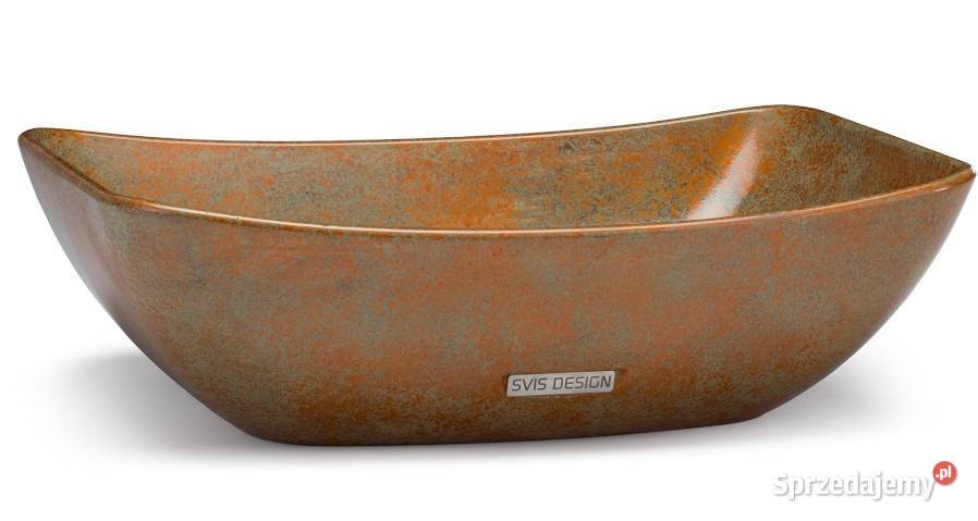 Umywalka 50 VIRGO BASIC SMOKED METAL miedziany i Warszawa