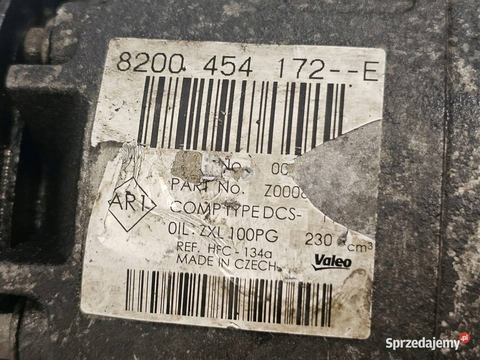 TRAFIC VIVARO 20 DCI M9R786 114 12r sprężarka