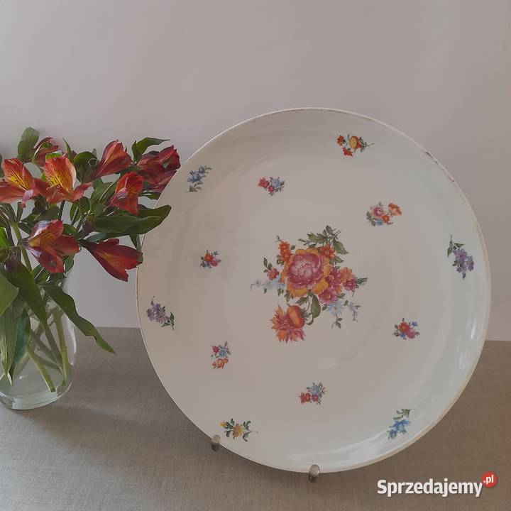 Duża patera talerz Schaubach Kunst 32 Niemcy Porcelana i szkło dolnośląskie Bogatynia