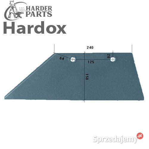 Lemiesz 300hektarów HARDOX 24103L części do nieuszkodzony Suwałki