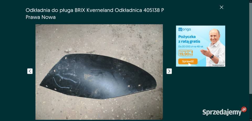 Odkładnia do pługa BRIX Kverneland Odkładnica