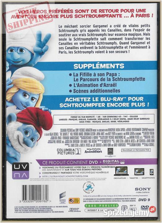 Les Schtroumpfs 2 2013 DVD Filmy Krynica-Zdrój