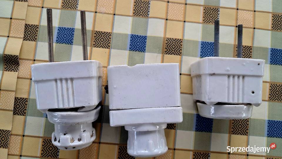 Stare Porcelanowe Oprawy Bezpiecznikowe Z