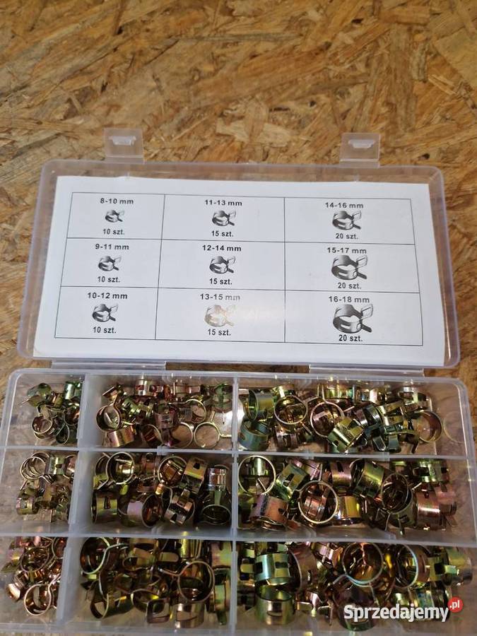 Opaski zaciskowe sprężynowe obejmy metalowe 135 Głogowa