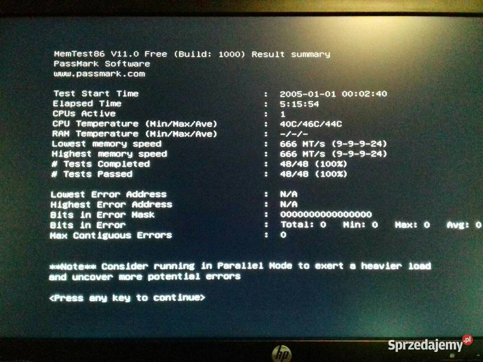 Micron DDR3 4GB PC3 12800U 1600Mhz CL11 Bydgoszcz sprzedam
