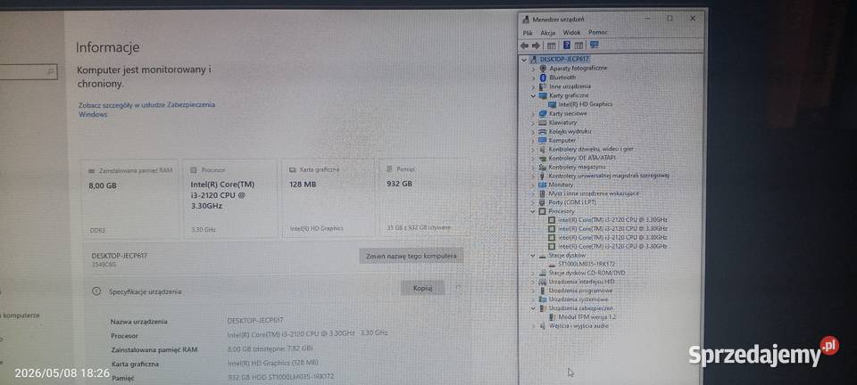 Komputer Lenovo IBM/Lenovo kujawsko-pomorskie