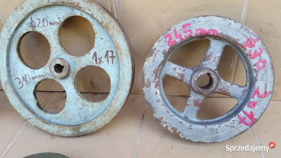 Koła pasowe 245mm fi30 2x17 śląskie Bytom sprzedam