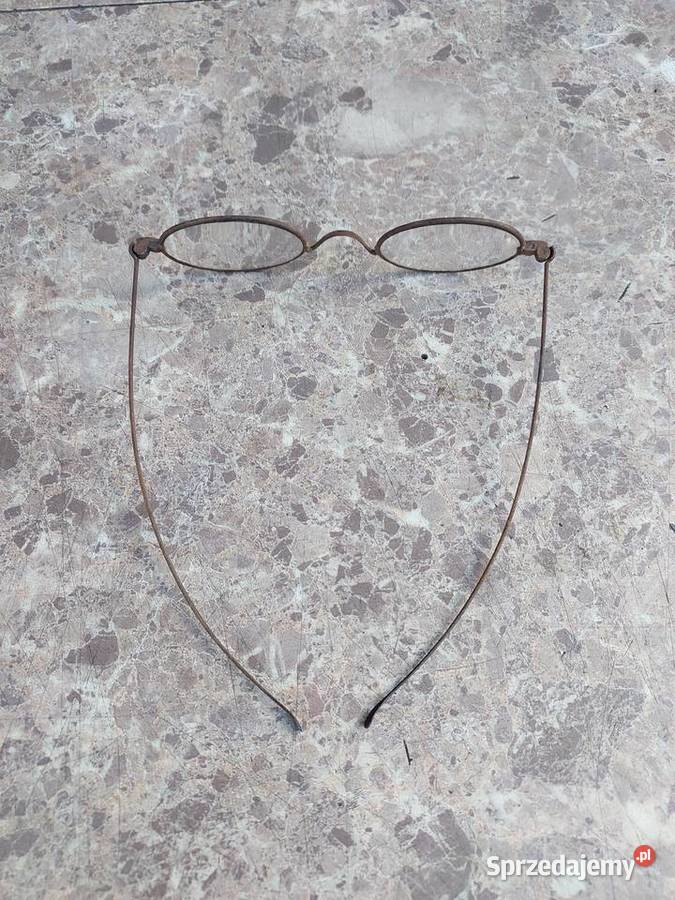 Stare przedwojenne binokle szczypinosy okulary Tczew