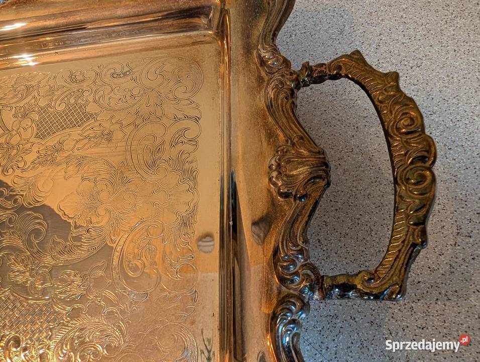 Taca srebrzona sygnatura N EPOB na nóżkach Piła sprzedam