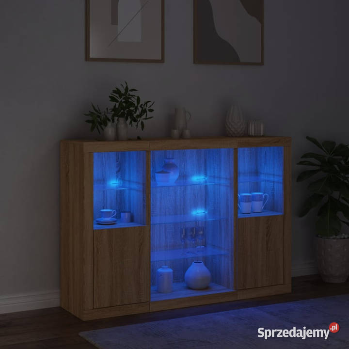 Szafki z oświetleniem LED 3 dąb sonoma WM3209130 Warszawa