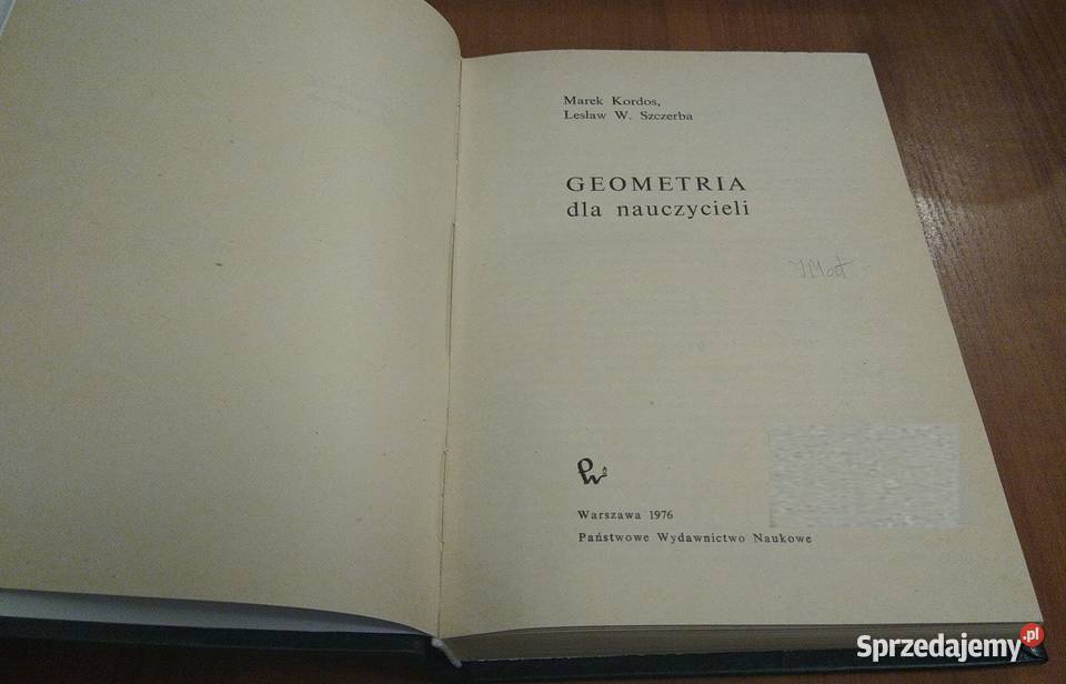 Geometria nauczycieli Marek Kordos Lesław W