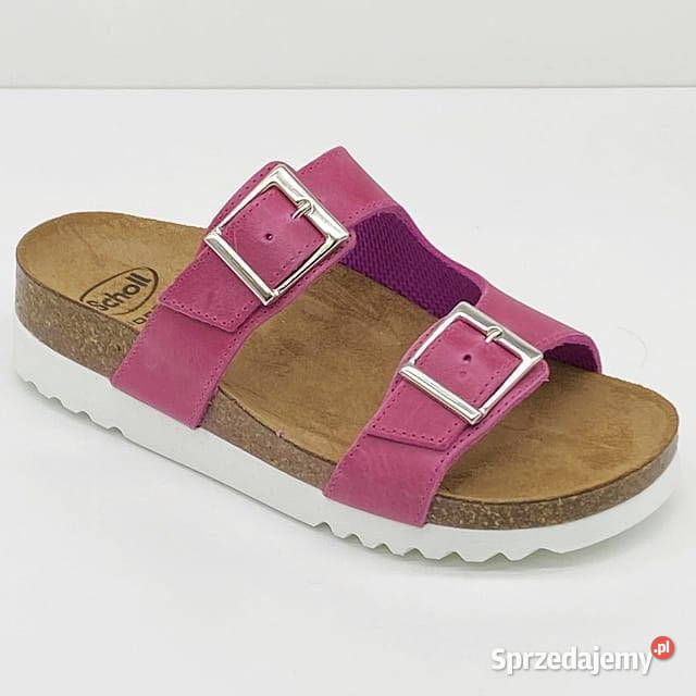 Zdrowotne wygodne klapki Scholl Filippa różowe Sandały i klapki