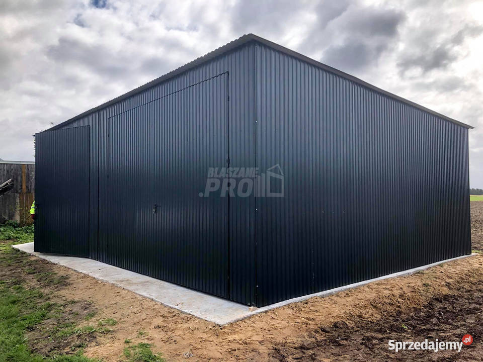 Hala Garaz blaszany 8x6 ścianka działowa Brama samodzielny Krośniewice sprzedam