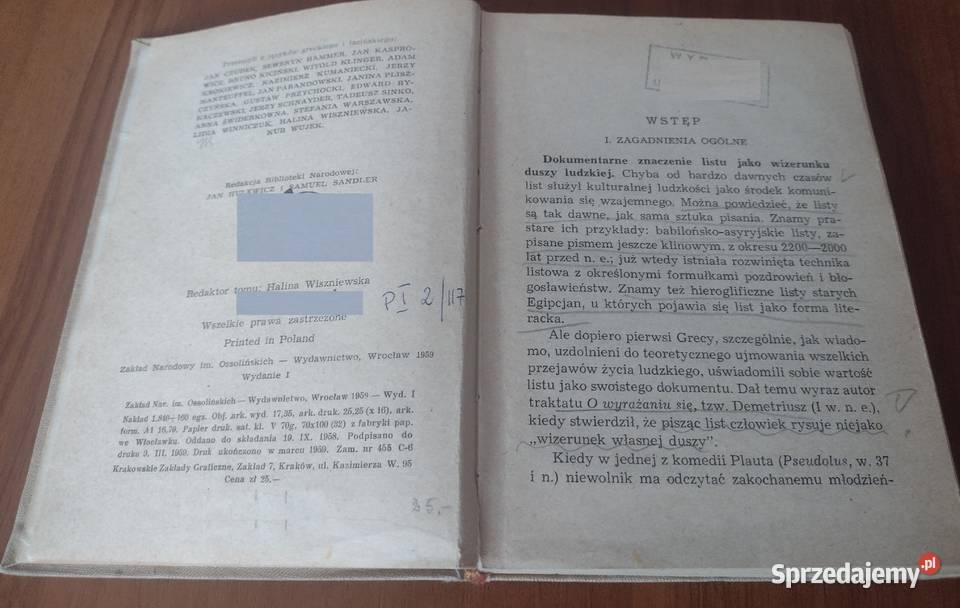 Antologia listu antycznego Jerzy Schnayder Książki naukowe i popularnonaukowe Gdańsk