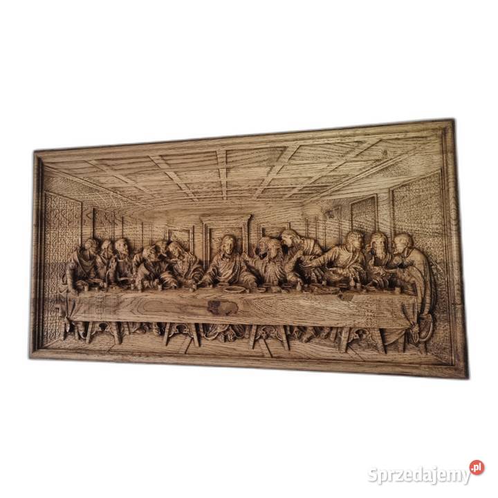 Klasyczny Motyw w Drewnie Obraz Ostatnia zachodniopomorskie Malechowo sprzedam