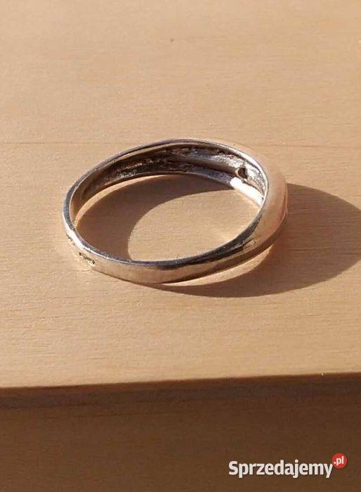 Pierścionek obrączka srebro 925 17mm Pierścionki Cieszyn sprzedam