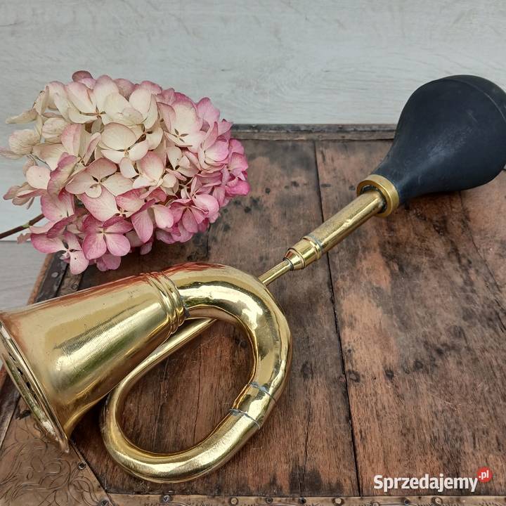 Stara mosiężna trąbka klakson samochodowy mazowieckie Warszawa sprzedam