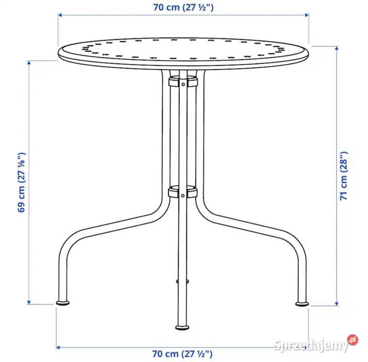 Stolik ogrodowy z 2 krzesłami Lacko metal małopolskie Bukowno sprzedam